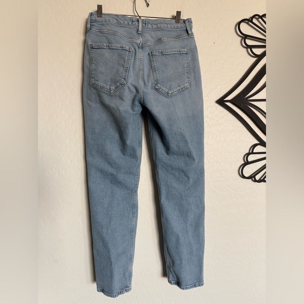 AGOLDE Riley Tall Straight Leg High Waisted Light Wash Women's Jeans - 27 - Picture 6 of 8